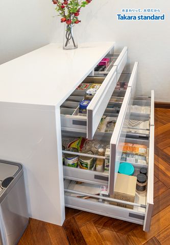Hệ Tủ Bếp Nhật Bản Treasia Chữ L Cao Cấp - Nhà Phố Quận 10