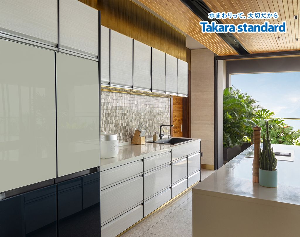 Hệ Tủ Bếp Nhật Bản Treasia Cao Cấp Chữ I - Penthouse Vinhomes Central Park
