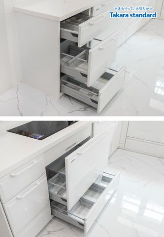 Hệ Tủ Bếp Cao Cấp Dòng Edel Chữ L Màu ESW - Nhà Phố Gò Vấp
