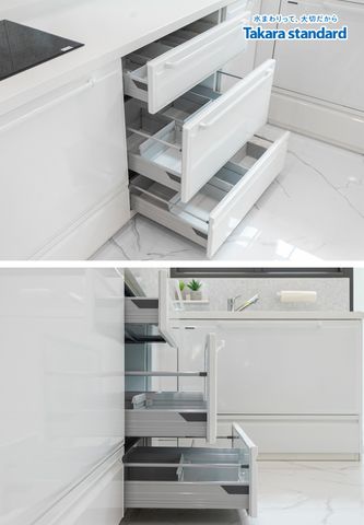 Hệ Tủ Bếp Cao Cấp Dòng Edel Chữ L Màu ESW - Nhà Phố Gò Vấp