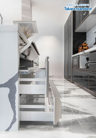 Hệ Tủ Bếp Lemure Cao Cấp Màu LHQ - Biệt Thự Q.Thủ Đức