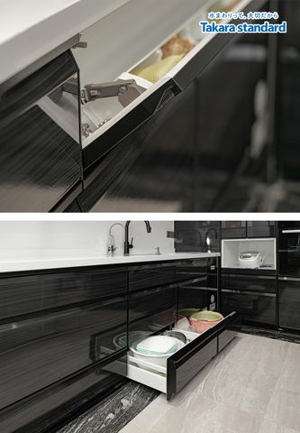 Hệ Tủ Bếp Lemure Cao Cấp Chữ L Màu LHQ - KĐT Vạn Phúc