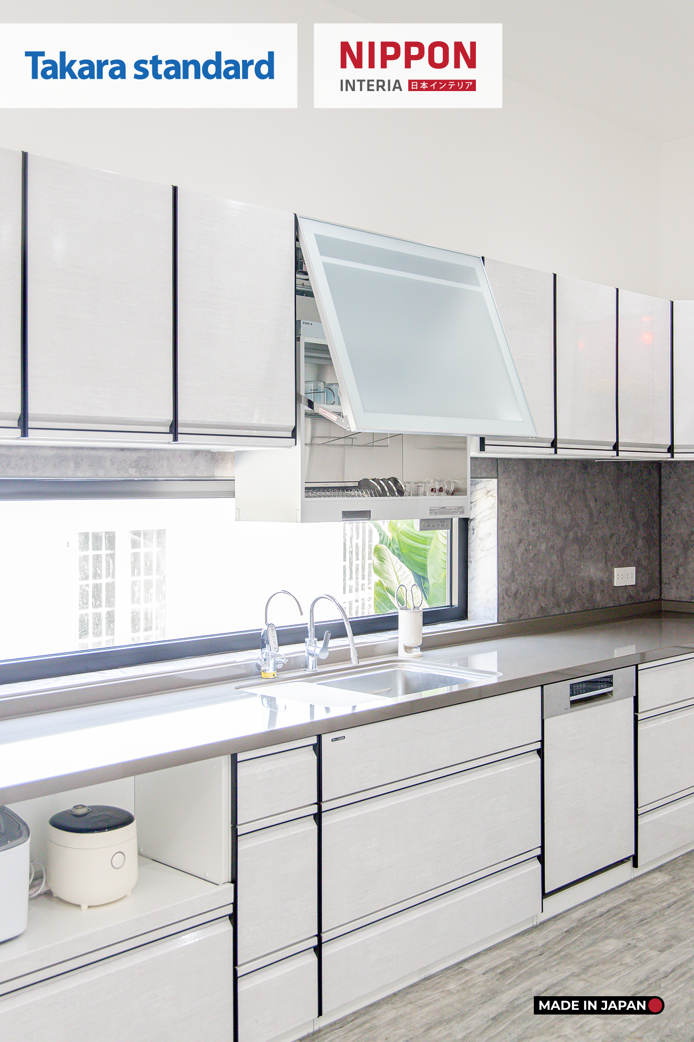 Hệ Tủ Bếp Nhật Bản Cao Cấp Treasia Màu VTW - Nhà Phố Đồng Nai