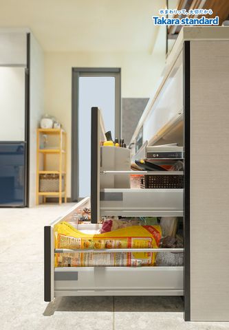 Hệ Tủ Bếp Chữ I Dòng Treasia Cao Cấp Màu VTW - Căn Hộ Riviera Point Q.7