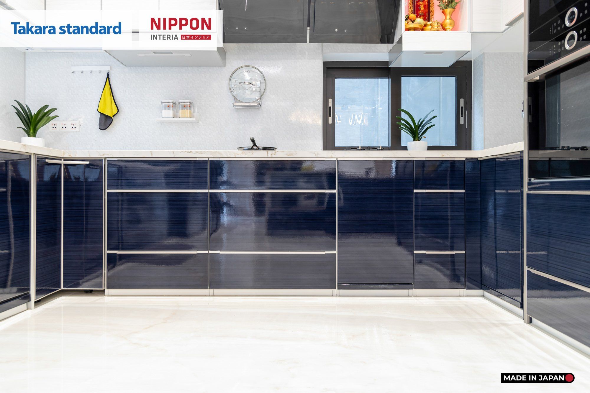 Hệ Tủ Bếp Nhật Bản Cao Cấp Lemure Màu LGN - Biệt Thự Thảo Điền