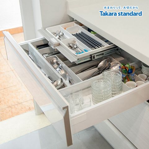 Hệ Tủ Bếp Lemure Chữ L Cao Cấp Màu LXW - Nhà Phố Quận 3