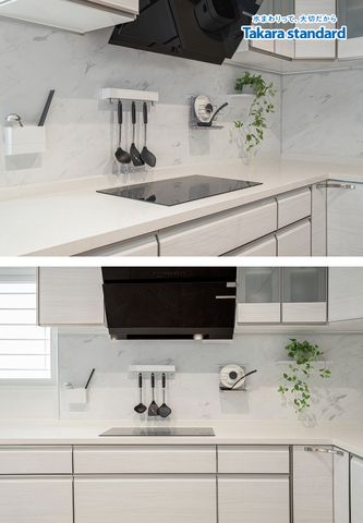 Hệ Tủ Bếp Lemure Chữ L Cao Cấp Màu LXW - Nhà Phố Quận 3