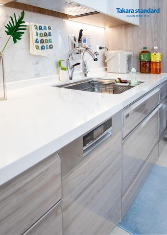 Hệ Tủ Bếp Lemure Cao Cấp Màu LCT - Căn hộ River Park Premier Q7
