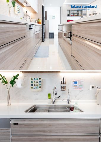 Hệ Tủ Bếp Lemure Cao Cấp Màu LCT - Căn hộ River Park Premier Q7