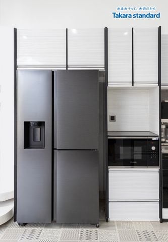 Hệ Tủ Bếp Treasia màu VWW - Nhà phố Đồng Nai