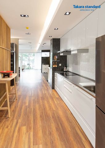Hệ Tủ Bếp Edel Chữ I Màu ESW - Showroom Điện Biên Phủ