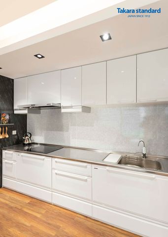 Hệ Tủ Bếp Edel Chữ I Màu ESW - Showroom Điện Biên Phủ
