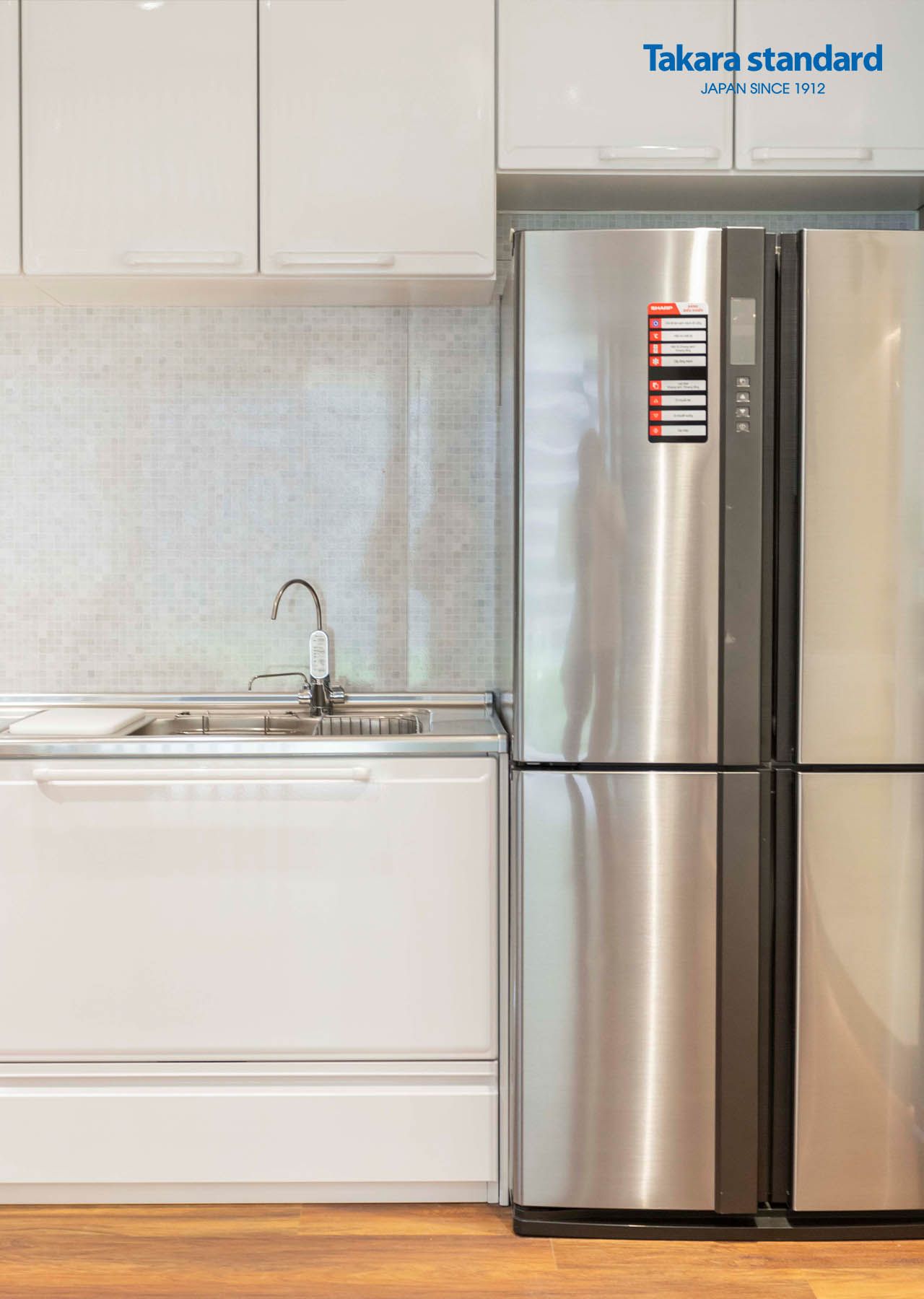 Hệ Tủ Bếp Edel Chữ I Màu ESW - Showroom Điện Biên Phủ