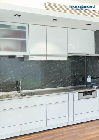 Tủ Bếp Treasia Chữ I Màu VFW - Showroom Điện Biên Phủ