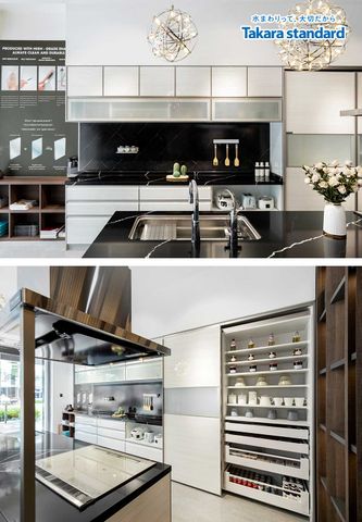 Hệ Tủ Bếp Lemure Cao Cấp Chữ I Màu LXW - Showroom Q2