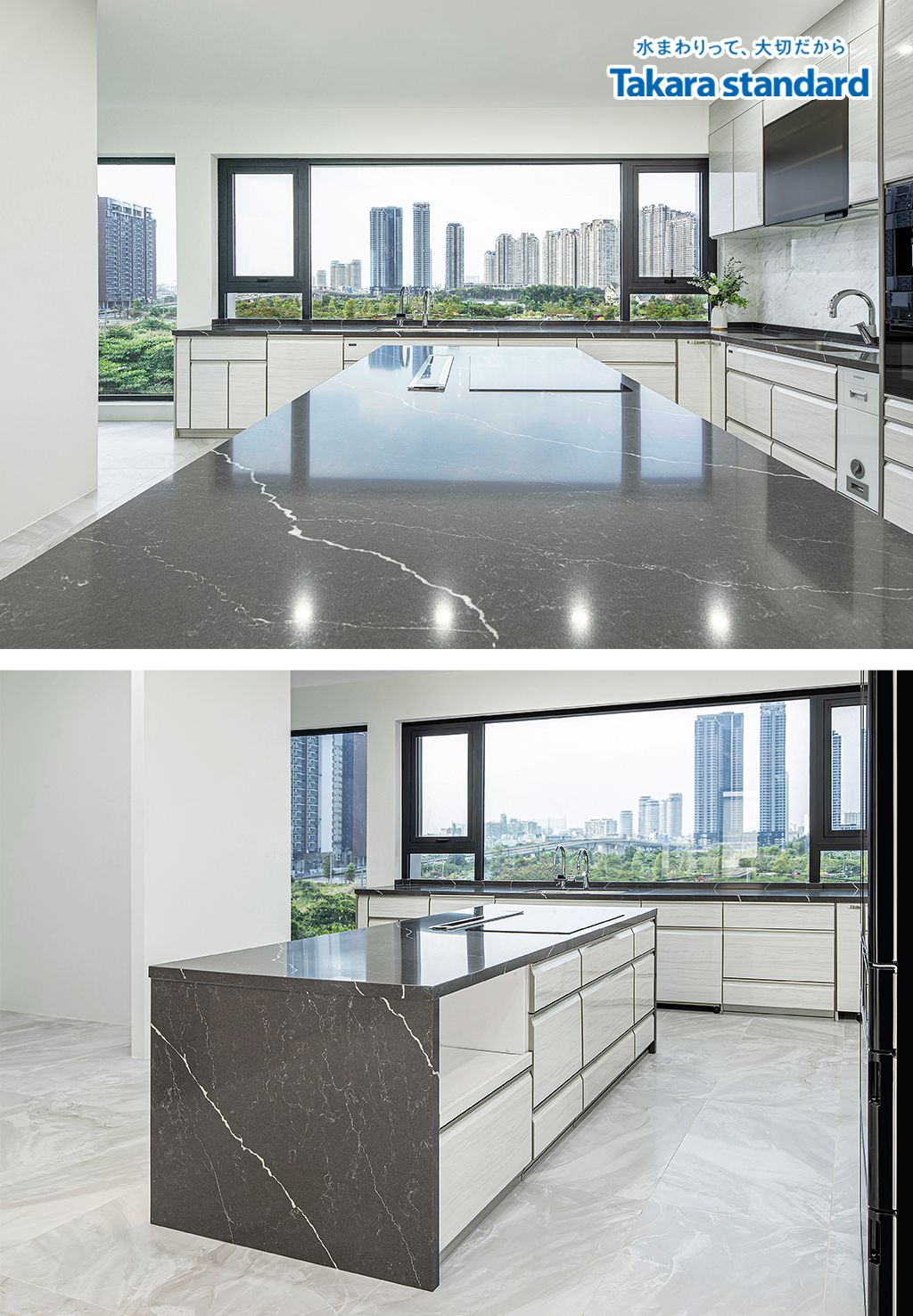  Hệ Tủ Bếp Chữ L Dòng Lemure Cao Cấp Màu LXW - Lakeview City 