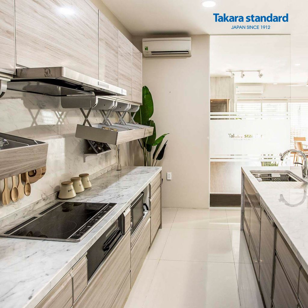 Hệ Tủ Bếp Lemure Cao Cấp Màu LCT - Showroom Takara standard