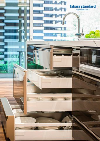 Hệ Tủ Bếp Lemure Cao Cấp Màu LGB - Showroom Điện Biên Phủ