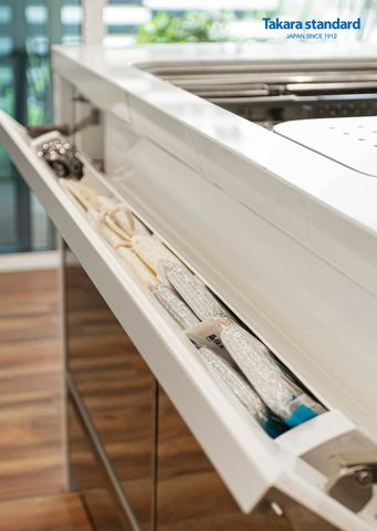 Hệ Tủ Bếp Lemure Cao Cấp Màu LGB - Showroom Điện Biên Phủ