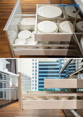 Hệ Tủ Bếp Lemure Cao Cấp Màu LGB - Showroom Điện Biên Phủ