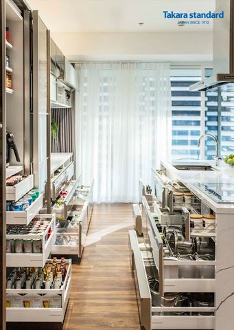 Hệ Tủ Bếp Lemure Cao Cấp Màu LGB - Showroom Điện Biên Phủ