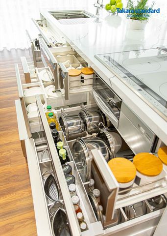 Hệ Tủ Bếp Lemure Cao Cấp Màu LGB - Showroom Điện Biên Phủ