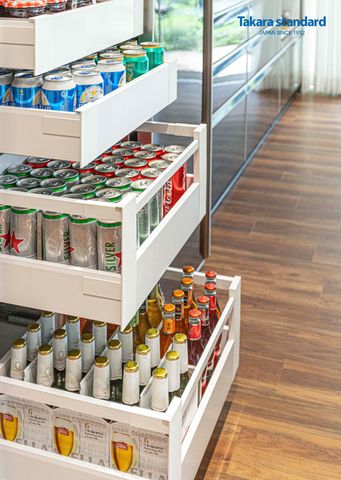 Hệ Tủ Bếp Lemure Cao Cấp Màu LGB - Showroom Điện Biên Phủ