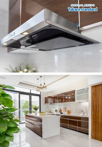 Hệ Tủ Bếp Lemure Cao Cấp Màu LGU - Biệt thự Q. Bình Thạnh
