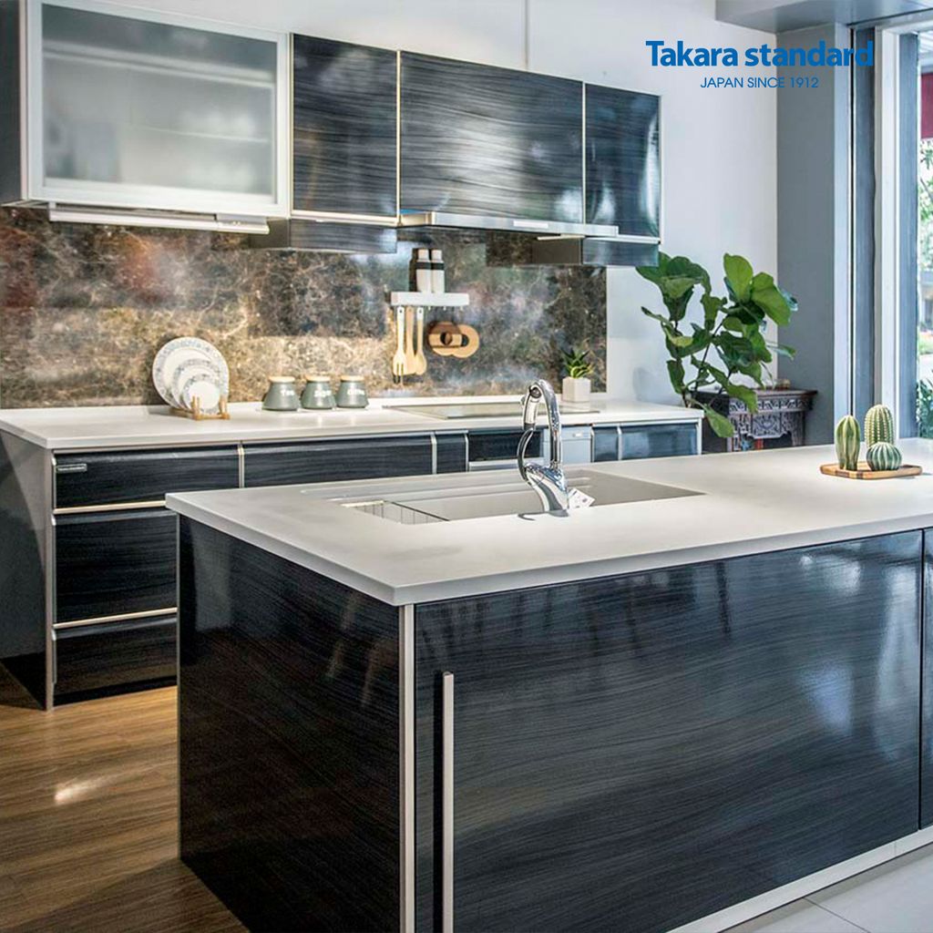 Hệ Tủ Bếp Lemure Cao Cấp Màu LHQ - Showroom Nguyễn Cơ Thạch