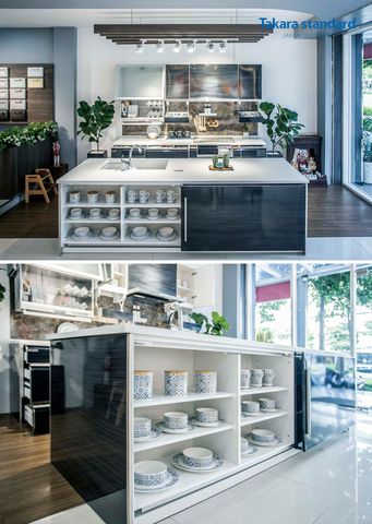 Hệ Tủ Bếp Lemure Cao Cấp Màu LHQ - Showroom Nguyễn Cơ Thạch