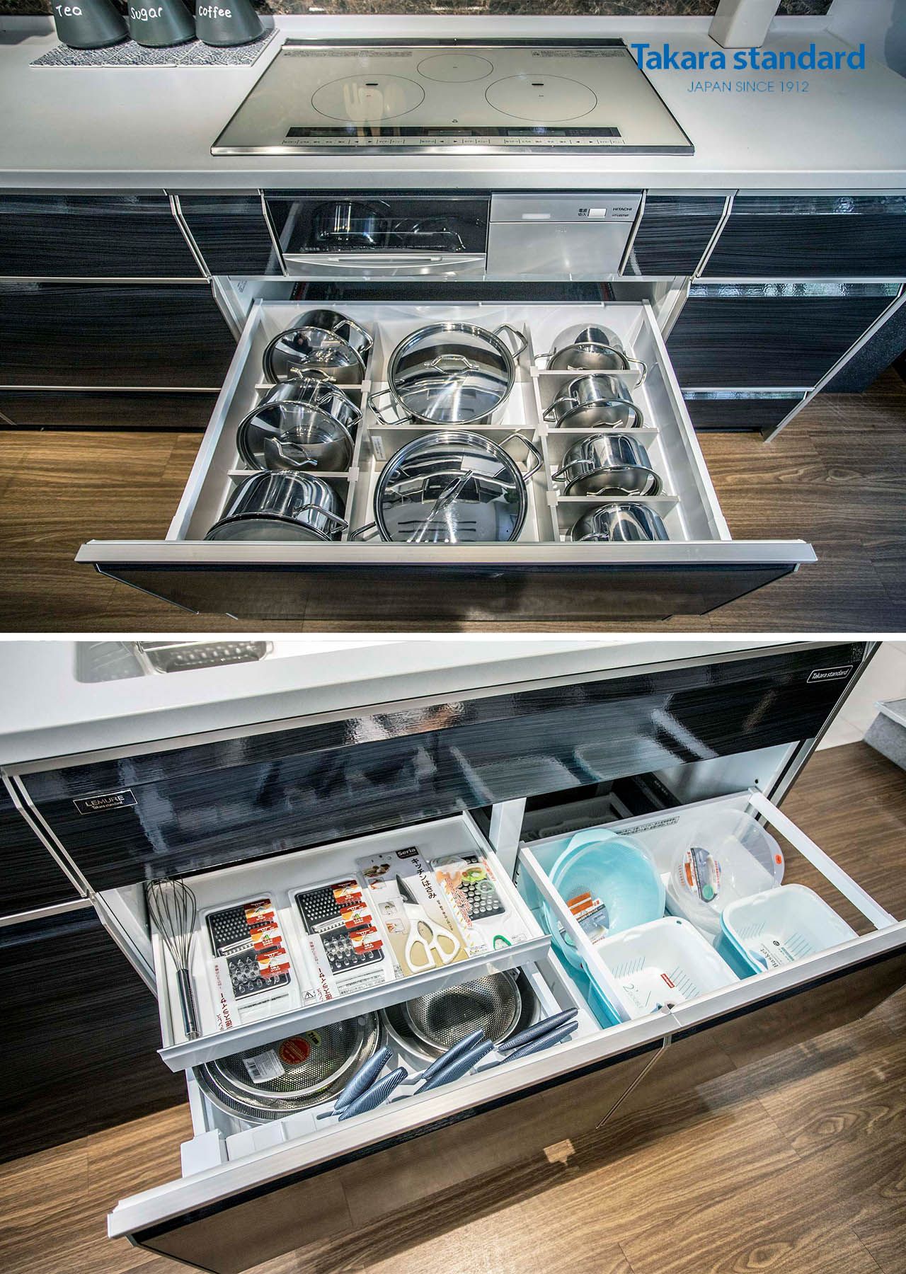 Hệ Tủ Bếp Lemure Cao Cấp Màu LHQ - Showroom Nguyễn Cơ Thạch