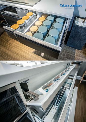 Hệ Tủ Bếp Lemure Cao Cấp Màu LHQ - Showroom Nguyễn Cơ Thạch