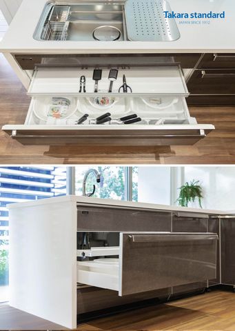 Hệ Tủ Bếp Lemure Chữ L Cao Cấp Màu LRB - Showroom Điện Biên Phủ