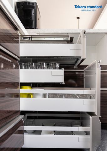 Hệ Tủ Bếp Lemure Chữ U Cao Cấp Màu LXB - Căn Hộ Panorama Phú Mỹ Hưng Quận 7