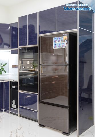 Hệ Tủ Bếp Lemure Chữ U Cao Cấp Màu LUN - Nhà Phố Q.Gò Vấp
