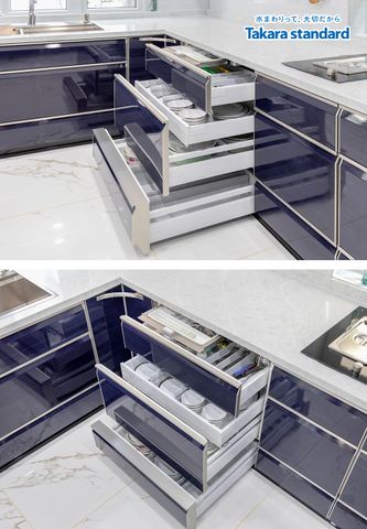 Hệ Tủ Bếp Lemure Chữ U Cao Cấp Màu LUN - Nhà Phố Q.Gò Vấp