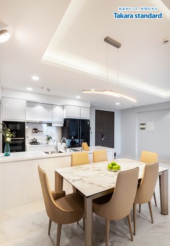 Hệ Tủ Bếp Treasia Cao Cấp Màu VWW - Căn Hộ Midtown Phú Mỹ Hưng Q7