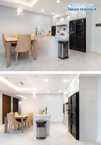 Hệ Tủ Bếp Treasia Cao Cấp Màu VWW - Căn Hộ Midtown Phú Mỹ Hưng Q7