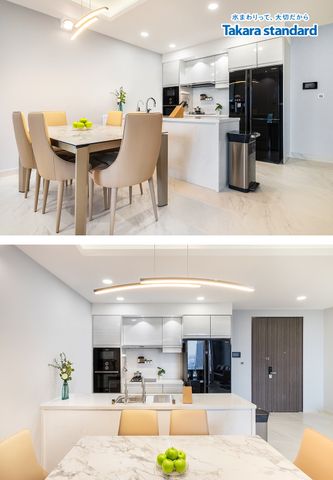 Hệ Tủ Bếp Treasia Cao Cấp Màu VWW - Căn Hộ Midtown Phú Mỹ Hưng Q7