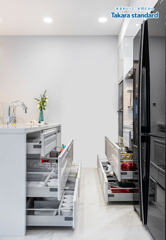 Hệ Tủ Bếp Treasia Cao Cấp Màu VWW - Căn Hộ Midtown Phú Mỹ Hưng Q7