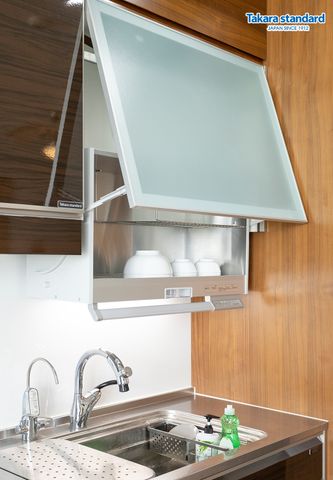 Hệ Tủ Bếp Lemure Cao Cấp Chữ I Màu LGB - Căn Hộ Vinhomes Golden River