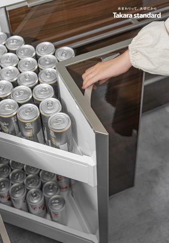Hệ Tủ Bếp Nhật Bản Cao Cấp Lemure Chữ L Màu LGB - Biệt Thự Quận 7