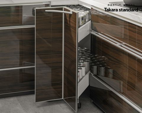 Hệ Tủ Bếp Nhật Bản Cao Cấp Lemure Chữ L Màu LGB - Biệt Thự Quận 7