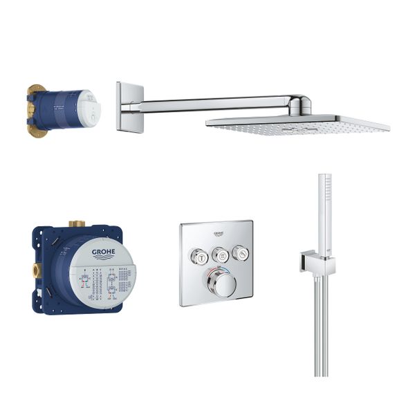 BỘ SEN ÂM TƯỜNG VUÔNG GROHE SMARTCONTROL 310 - 34706000