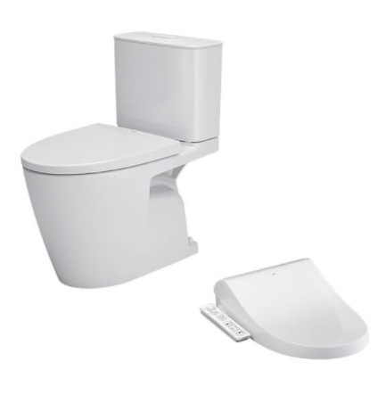 Bàn Cầu 2 khối kết hợp nắp rửa điện tử INAX - AC-602+CW-H17VN