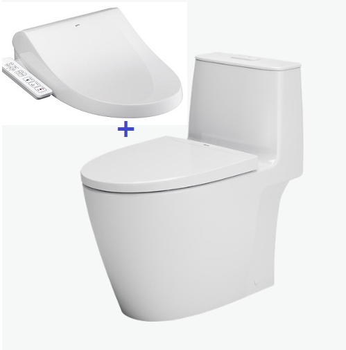 Bàn Cầu 1 khối kết hợp nắp rửa điện tử INAX - AC-902/CW-H18VN