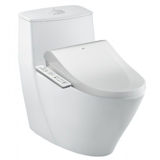 BÀN CẦU 1 KHỐI INAX KÈM NẮP RỬA ĐIỆN TỬ - AC-919R/CW-H18VN