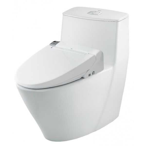BÀN CẦU 1 KHỐI INAX KÈM NẮP RỬA ĐIỆN TỬ AC-919R+CW-KA22AVN