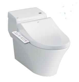 Bàn Cầu 1 Khối Nắp Rửa Điện Tử INAX AC-1017/CW-H18VN