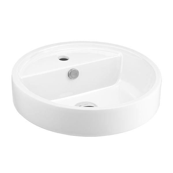 Chậu Lavabo COTTO C003807 WH Đặt Bàn GEO ROUND